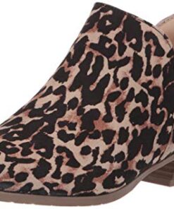 Kenneth Cole REACTION Women’s Side Way Low Heel Ankle Bootie, Leopard, 8 M US