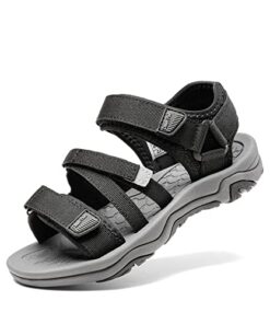 DREAM PAIRS Unisex-Child Summer Outdoor Athletic Sport Sandal SDAS2307K Black – 4 Big Kid