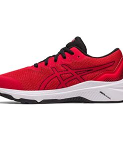 ASICS Kid’s GT-1000 11 Grade School Running Shoes, 6, Electric RED/White