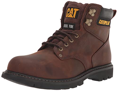 Cat Footwear Men’s Second Shift Steel Toe Work Boot, Dark Brown, 13 Wide