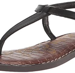 Sam Edelman girls Gigi Sandal, Black, 3 Big Kid US