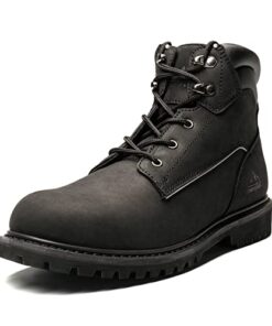 NORTIV 8 Men’s Boots 6 inch Casual Chukka Water-Resistant Boots for Men Black Size 11