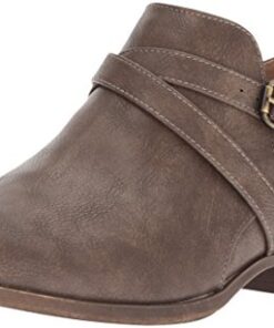 LifeStride Women’s Adley Ankle Boot, Taupe, 8.5 M US