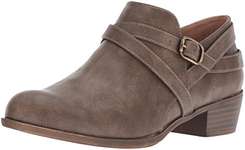 LifeStride Women’s Adley Ankle Boot, Taupe, 8.5 M US