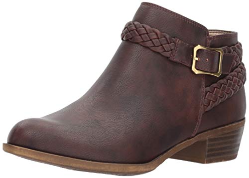 LifeStride womens Adriana Ankle Bootie, Brown, 8.5 US