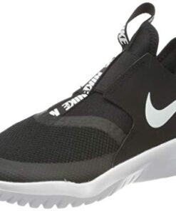 Nike Flex Runner (Big Kid) Black/White 6 Big Kid M