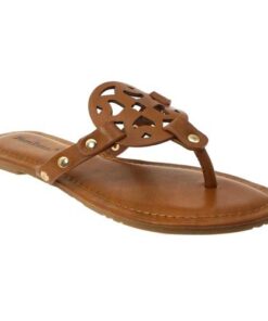 Pierre Dumas Women’s Limit-20 Thong Flip Flop Sandal (New Tan, us_footwear_size_system, adult, women, numeric, medium, numeric_8)