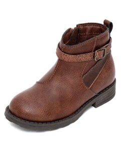 Simple Joys by Carter’s Girls’ Darcy Fashion Boot, Brown, 12 Little Kid (4-8 Years)