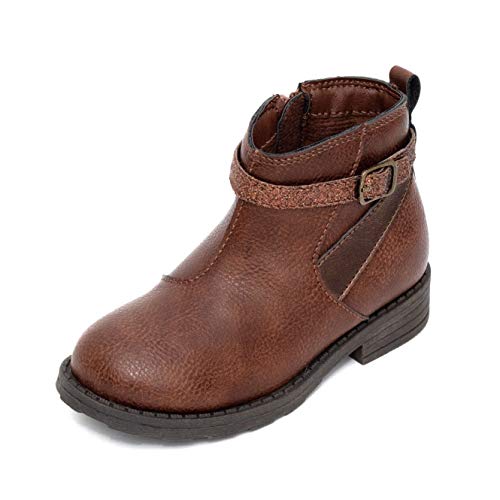 Simple Joys by Carter’s Girls’ Darcy Fashion Boot, Brown, 12 Little Kid (4-8 Years)