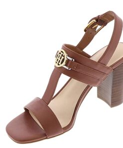 Tommy Hilfiger Women’s Garza Heeled Sandal, Medium Brown 210, 7.5
