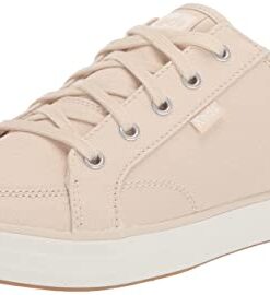 Keds Women’s Canvas II Sneaker, Latte, 8