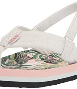 Reef Kids Girls Sandals, Little Ahi, Zebra, 12