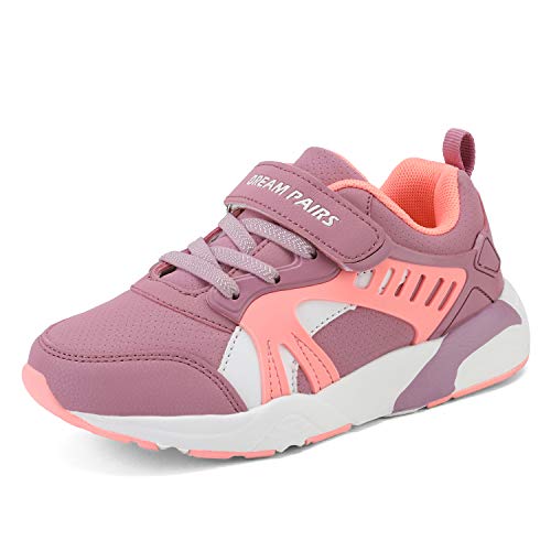 DREAM PAIRS Girls Athletic Sports Sneakers Tennis Running Shoes Color Dusty Pink Size 1 Little Kid Zp19003k