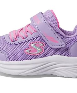 Skechers Kids Girls Dreamy Dancer-Frienship Vib Sneaker, Lavender/Pink, 7 Toddler