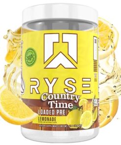 Ryse Loaded Pre Workout Powder Supplement for Men & Women | Pumps, Energy, Focus | Beta Alanine + Citrulline | 325mg Caffeine | 30 Servings (Country Time Lemonade)