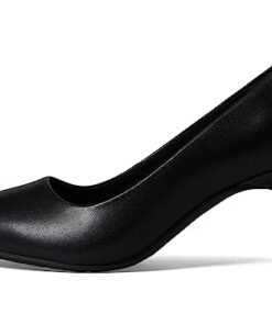 Clarks Women’s Kataleyna Gem Pump, Black Leather, 10 Wide