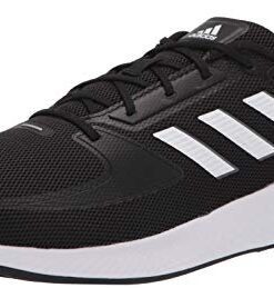 adidas mens Runfalcon 2.0 Running Shoe, Black/White/Grey, 8 US
