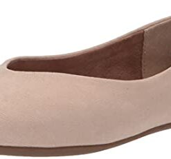 Amazon Essentials Women’s Square-Toe Ballet Flat, Beige, 11