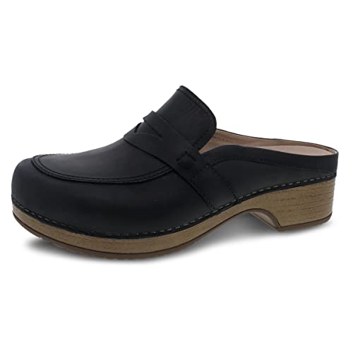 Dansko Women’s Bel Black Oiled Mule 6.5-7 M US – Comfort Loafer