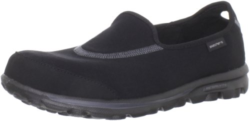 Skechers womens Women’s Go Walk Slip-on Walking loafers shoes, Black, 9.5 US