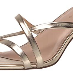 The Drop Women’s Amelie Strappy Square Toe Heeled Sandal, Gold, 8.5