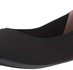 Amazon Essentials Women’s Knit Ballet Flat, Black, 12.5