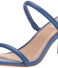 Steve Madden Women’s Lilah Heeled Sandal, Blue, 7.5