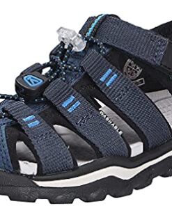 KEEN Newport Neo H2 Closed Toe Water Sandals, Blue Nights/Brilliant Blue, 11 US Unisex Little Kid