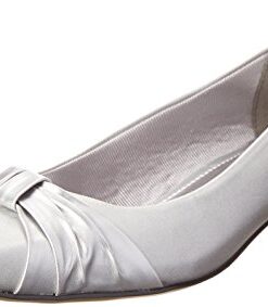 Easy Street Women’s Waive Dress Pump,Silver Satin,11 M US