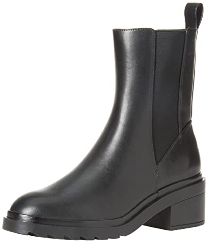 Amazon Essentials Women’s Chunky Sole Chelsea Boot, Black, 12 Wide