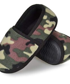 SIXXIN Camo Boys Slippers for Kids House Shoes Cozy Memory Foam Slippers Indoor Outdoor Boys Slippers Size 13 1