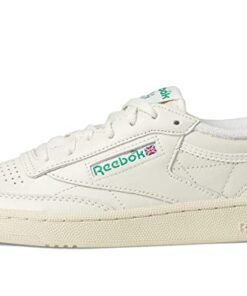 Reebok Women’s Club C 85 Vintage Walking Shoe, Chalk/Alabaster/Glen Green, 8