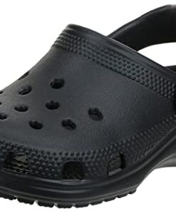 Crocs Unisex-Child Classic Clogs, Black, 13 Little Kid