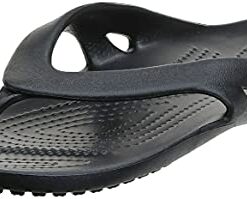 Crocs womens Kadee Ii Flip Flop, Black, 8 US