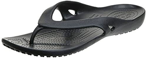 Crocs womens Kadee Ii Flip Flop, Black, 8 US