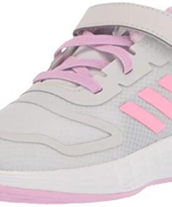 adidas Duramo 10 Running Shoe, Dash Grey/Beam Pink/Bliss Lilac, 3.5 US Unisex Big Kid