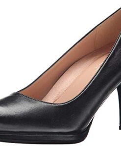 Naturalizer Womens Michelle Classic High Heel Pump ,Black Leather,7.5