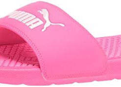 PUMA womens Cool Cat Slide Sandal, Knockout Pink-puma White, 7 US
