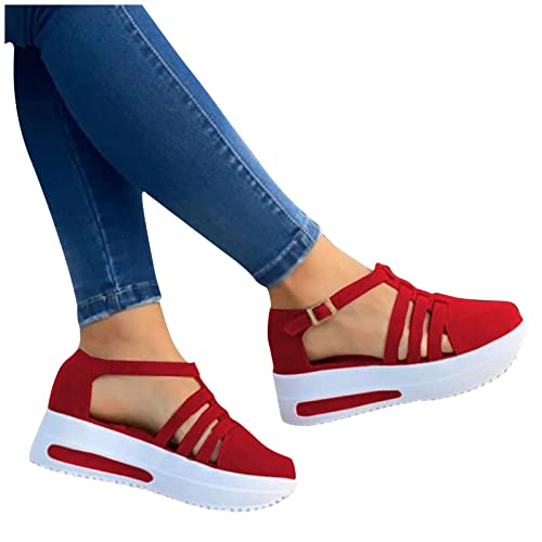 Wedge Sandals for Women Strappy Sandals for Women Women’s Platform Espadrilles Casual Ankle Strap Wedge Sandals Comfortable Dressy Summer Shoes Womens Fashion Open Toe Sandals Shoes Wedges