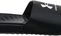 Under Armour Boy’s Ansa Fix Slide Sandal, Black (004)/Black, 6 Big Kid