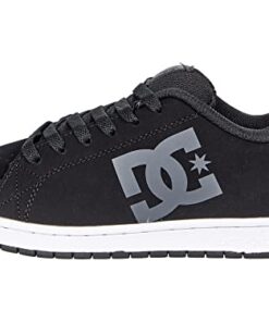 DC Boy’s GAVELER Skate Shoe, Black/Grey, 7 M M US Big Kid