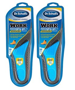 Dr. Scholl’s Work Insoles (Pack ) // All-Day Shock Absorption And Reinforced Arch Support That Fits In Work Boots And More (For Men’s 8-14, Also Available For Women’s 6-10) 1 Pair (Pack of 2)