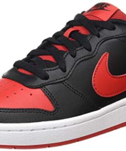 Nike Boy’s Court Borough Low 2 (Big Kid) Black/University Red/White 5 Big Kid M