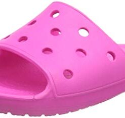 Crocs Kids’ Classic Slide Sandals, Electric Pink, 5 Big Kid