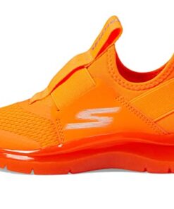 Skechers Kids Boy’s Skech Fast Ice Sneaker, Orange, 3.5 Big Kid