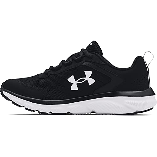 Under Armour Women’s Charged Assert 9, Black (001)/White, 9 M US