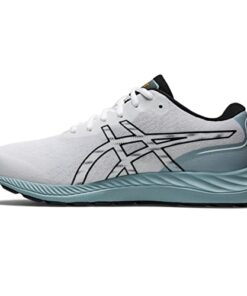 ASICS Men’s Gel-Excite 9 Running Shoes, 9, White/Black/Light Blue