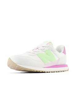 New Balance Girls 237 V1 Bungee Sneaker, Reflection/Capricorn/Mint Flash, 11 Little Kid