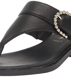 Anne Klein Women’s Tillie Heeled Sandal, Black, 11