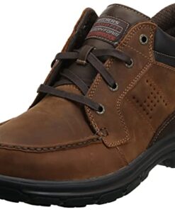 Skechers Men’s Segment Melego Chukka Boot,Dark Brown,11.5 M US